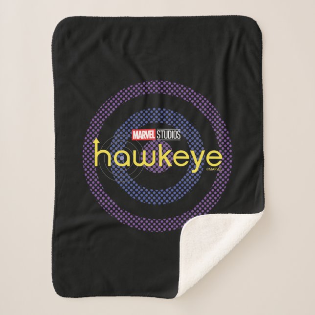 Halftone Bullseye Logo Sherpa Blanket (Front)