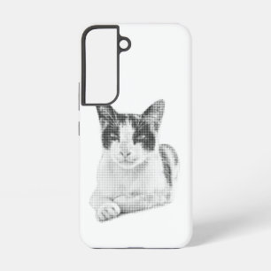 Halftone Cat Samsung Galaxy Case
