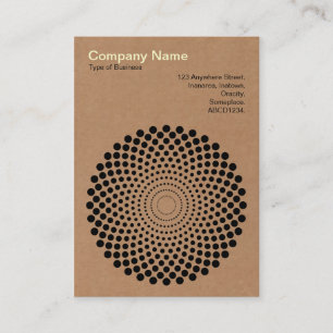 Halftone Circle 02 - Cardboard Business Card