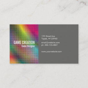 Halftone Colours Business Card