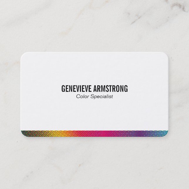 Halftone Colours Business Card (Front)