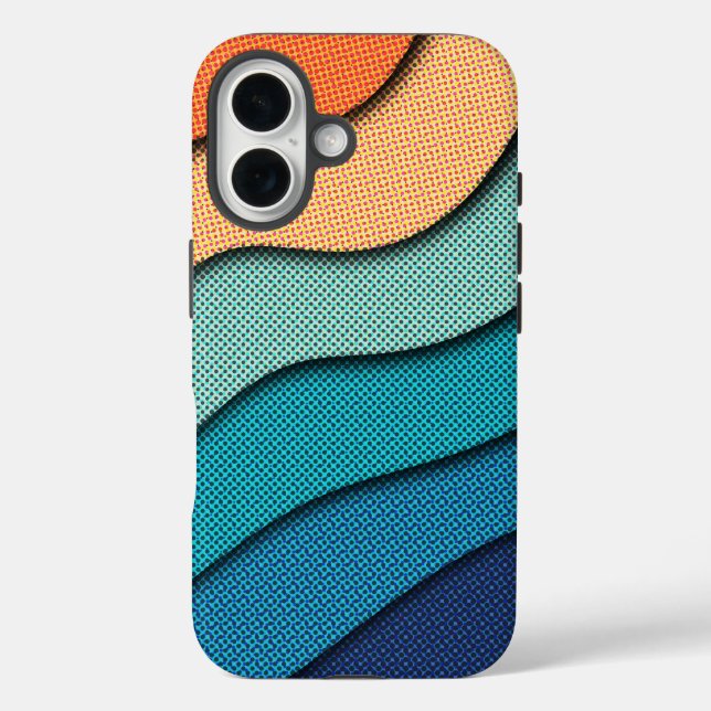 Halftone Cut Effect Case-Mate iPhone Case (Back)