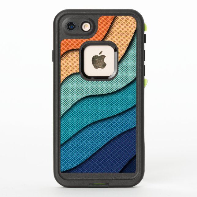 Halftone Cut Effect LifeProof iPhone Case (Back)