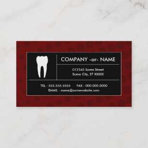 halftone dental office business card