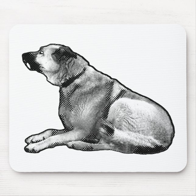 Halftone Focus Calm Mouse Pad (Front)