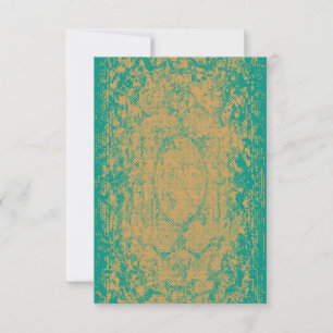 Halftone Grunge Blank Invitation Card