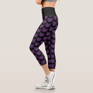 Halftone Hawkeye Symbol Capri Leggings