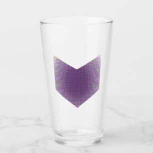 Halftone Hawkeye Symbol Glass