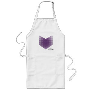 Halftone Hawkeye Symbol Long Apron