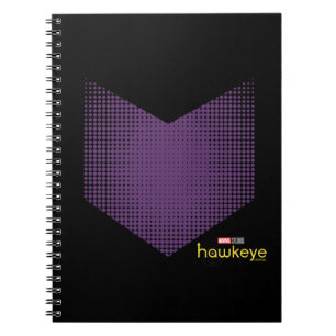 Halftone Hawkeye Symbol Notebook