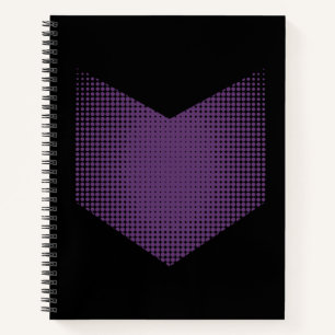 Halftone Hawkeye Symbol Notebook