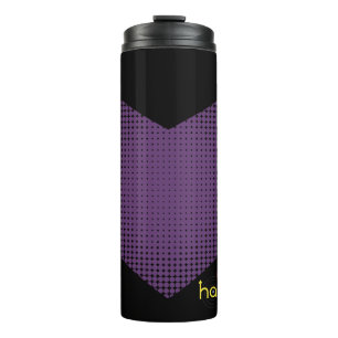 Halftone Hawkeye Symbol Thermal Tumbler