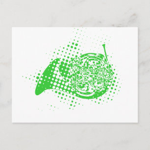 Halftone Horn Postcard