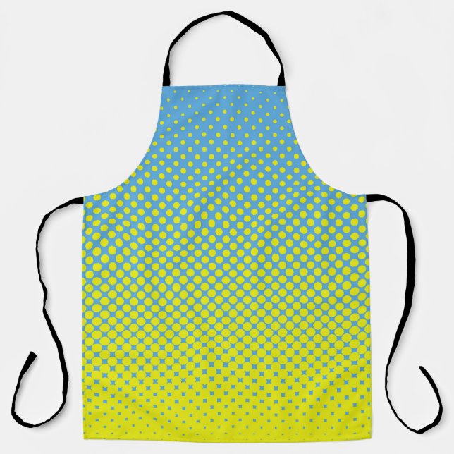 Halftone illustrationpop, art, pattern, comic, gra apron (Front)