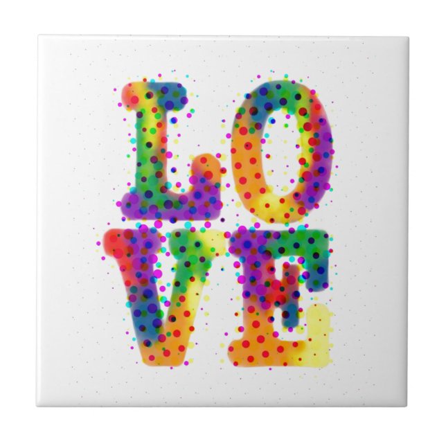 Halftone Love Tile (Front)