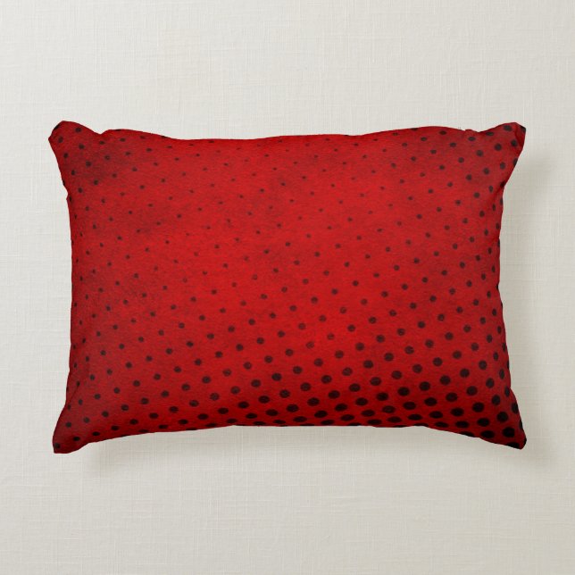 Halftone pattern background accent pillow (Front)
