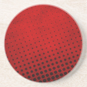 Halftone pattern background coaster