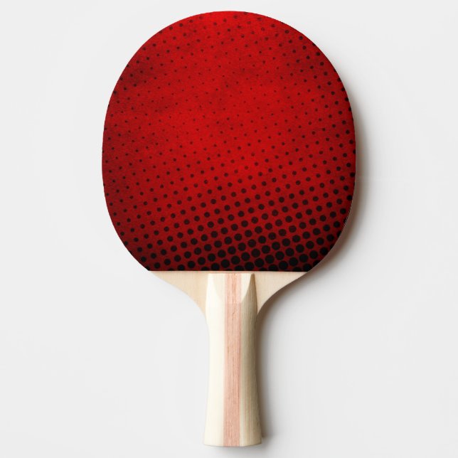 Halftone pattern background ping pong paddle (Front)