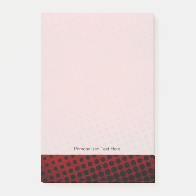 Halftone pattern background post-it notes (Front)