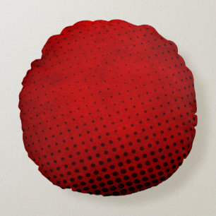 Halftone pattern background round pillow