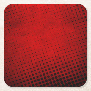 Halftone pattern background square paper coaster