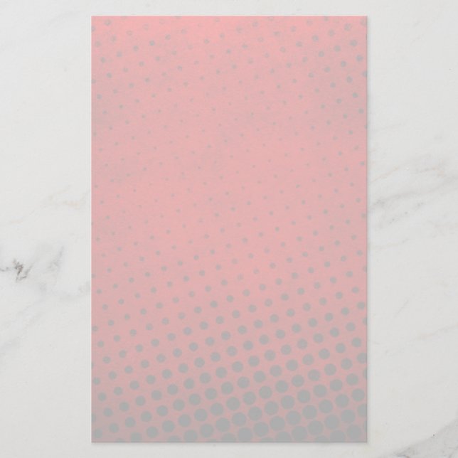 Halftone pattern background stationery (Front)