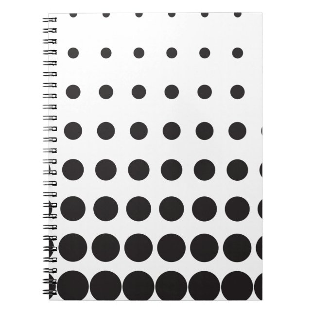 Halftone pattern dot modern retro notebook (Front)