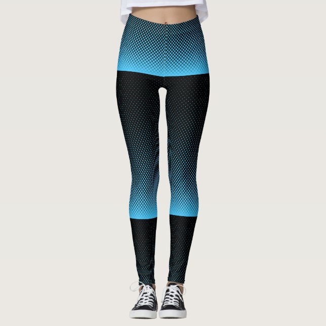 Halftone Vector Diamond Pattern Thunder_Cove Leggings (Front)
