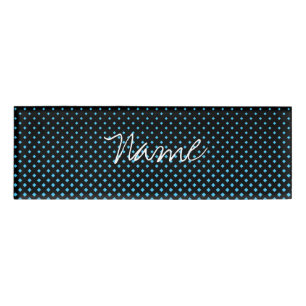 Halftone Vector Diamond Pattern Thunder_Cove Name Tag