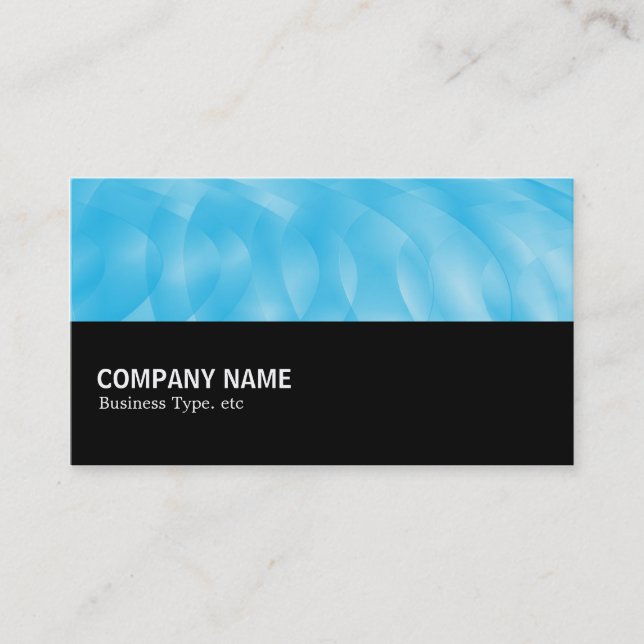 Halfway 0112 - Blue Curves Business Card (Front)