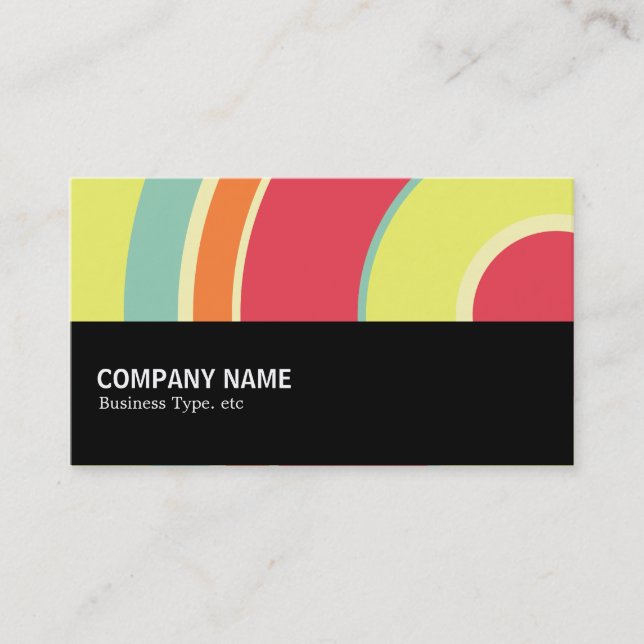 Halfway 0114 - Colourful  Circle 01 Business Card (Front)