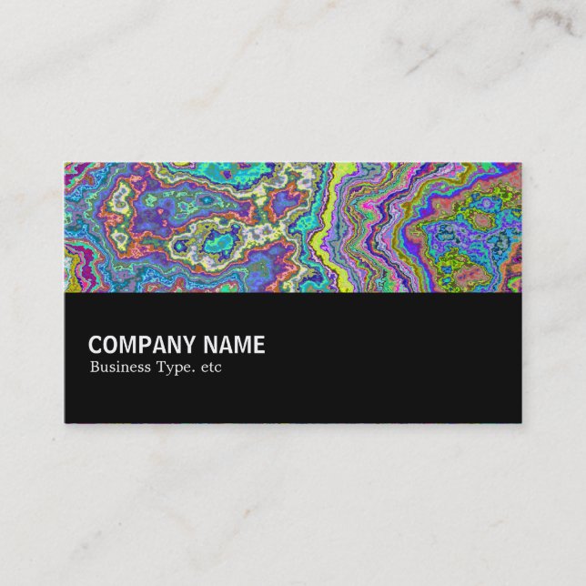 Halfway 035 - Colourful Mineral Business Card (Front)