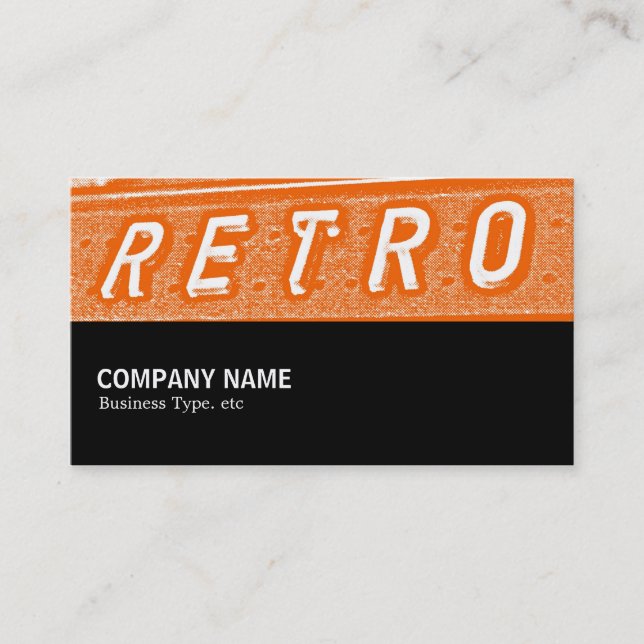 Halfway 089 - Retro is Orange Business Card (Front)