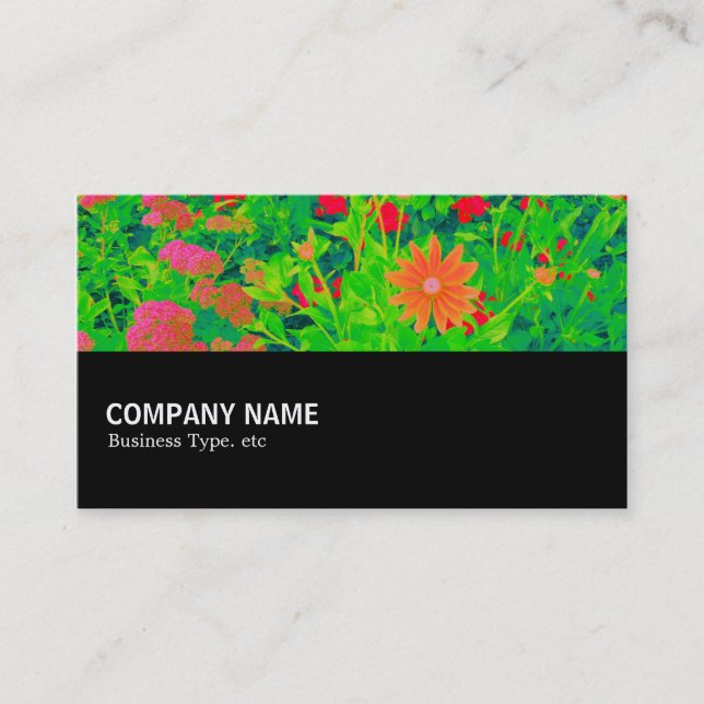 Halfway 096 - Psychedelic Flower Bed Business Card (Front)