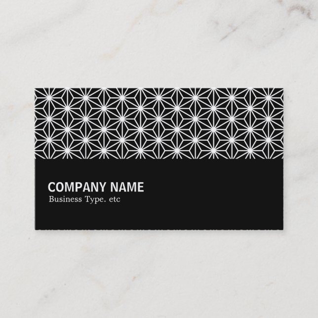 Halfway - Asanoha Pattern Business Card (Front)
