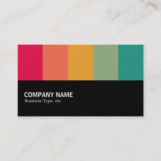 Halfway Colorbars 02 Business Card (Front)