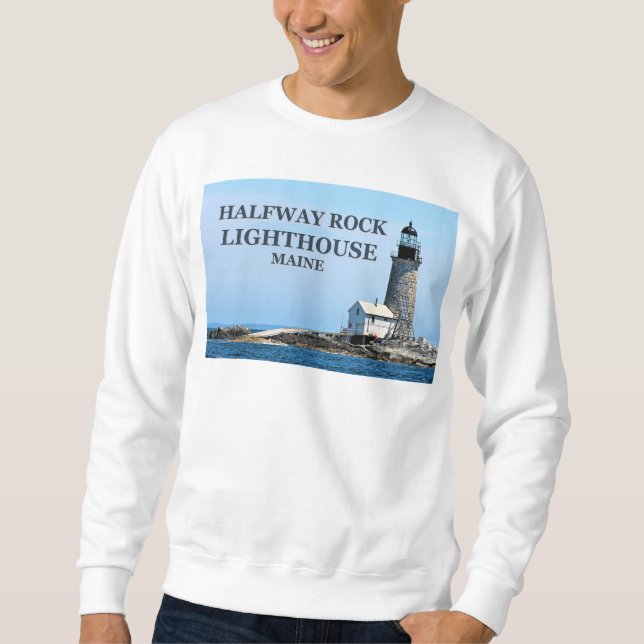 Halfway Rock Lighthouse, Maine Sweatshirt (Front)