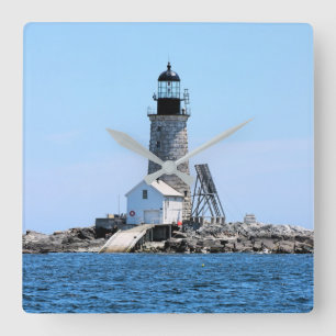 Halfway Rock Lighthouse, Maine Wall Clock