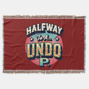Halfway to a Hundo - 50th Birthday Throw Blanket