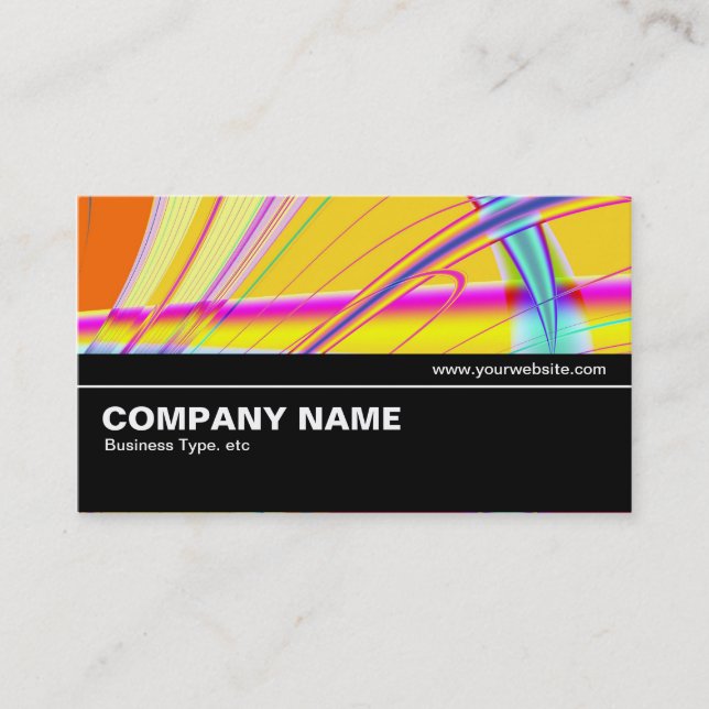 Halfway V2 012 - Fractal Abstract 061012e Business Card (Front)