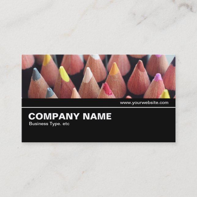 Halfway V2 08 - Colour Pencils Business Card (Front)
