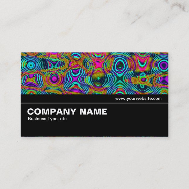 Halfway V2 09 - Fractal Abstract 191111a Business Card (Front)