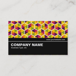 Halfway V2 - Hexagon Pattern 01 Business Card