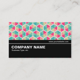 Halfway V2 - Hexagon Pattern 02 Business Card