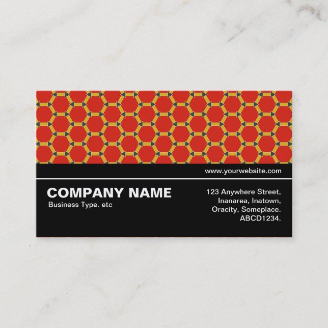Halfway V3 015 - Geometric Pattern 01 Business Card (Front)