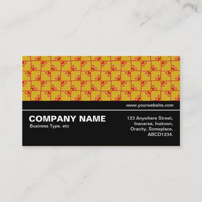 Halfway V3 020 - Geometric Pattern 06 Business Card (Front)