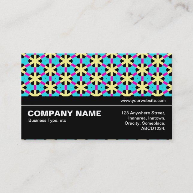 Halfway V3 033 - Geometric Pattern 019 Business Card (Front)