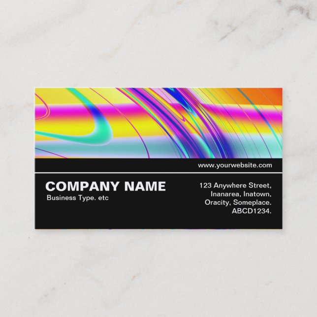 Halfway V3 08 - Fractal Abstract 061012f Business Card (Front)
