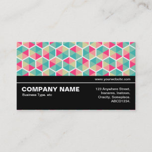 Halfway V3 - Hexagon Pattern 02 Business Card