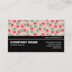 Halfway V3 - Hexagon Pattern 04 Business Card